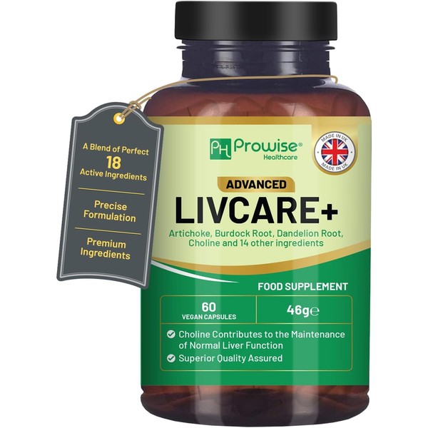 Advanced Livcare+ 60 Capsules | Added with Choline, Artichoke, Burdock