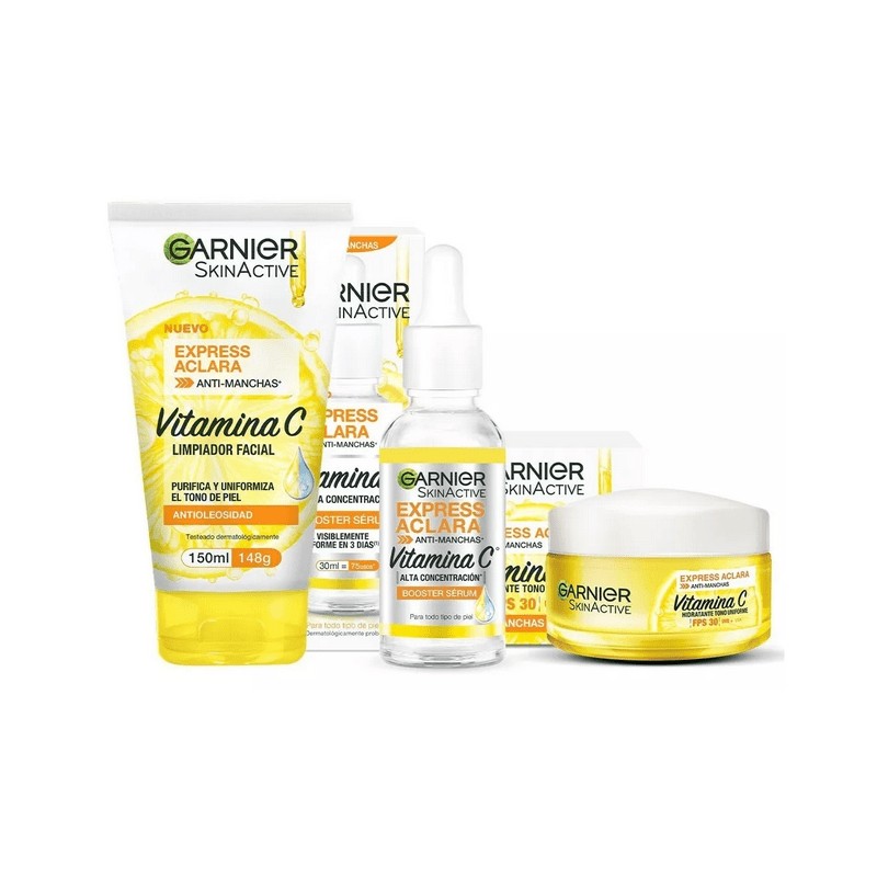 Sérum facial Garnier skin active express aclara anti-manchas 30 ml