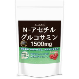 JAY&CO. Highest Standard 1500mg N-Acetyl Glucosamine Powder (Apple, 200g (1x))