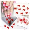 450 Pcs 3D Red Nail Bows Charms for Nails, Acrylic