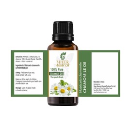 Sheer Essence German Chamomile -(Matricaria Chamomilla)- Essential Oil 100% Pure Natural Undiluted Uncut Therapeutic Grade Oil 0.33 FL.OZ