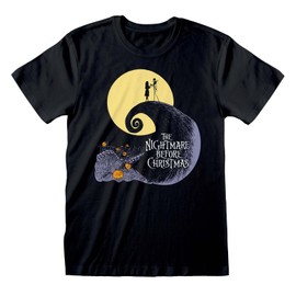 Nightmare before Christmas The Men's T-Shirt Silhouette Black, black, m