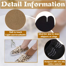 SATINIOR Foaincore 8 Pairs Tabi Socks Flip Flop Socks Tabi Geta Sock Japanese Style Flip Flop Sock for Tabi Shoes Wearing Clog and Casual Flip Flop