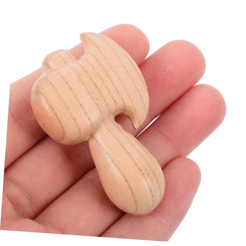jojofuny Cute Axe Figurine Portable Wooden Axe Decor Craft for