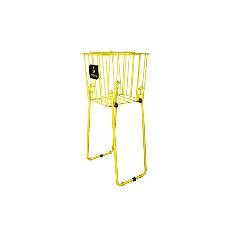 HOPARAZZI Pro Elite 125 Tennis Ball Hopper, Electric Yellow