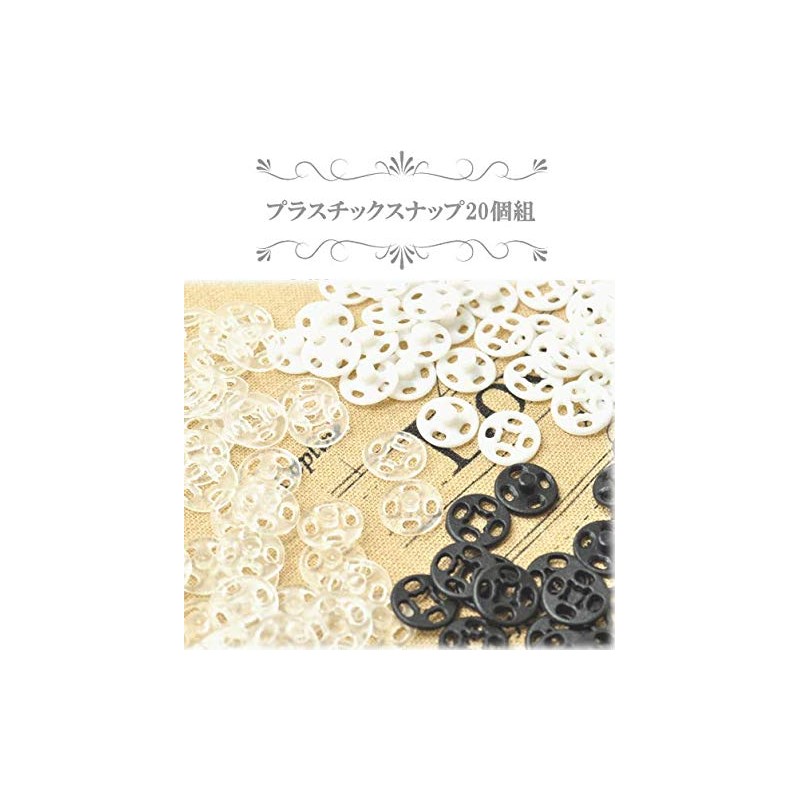 MYmama 20 Pairs Plastic Button Snap Button Sewing Plus Snap
