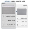 Rectangular Lamp Shades Set of 2, 16"L x 8"W x