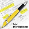 Highlighter with Ballpoint Pen Combo, Comes in an array of
