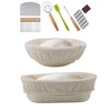 Zjyufy Banneton Bread Proofing Basket Set for Beginner Proofing Basket