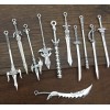 USAminiature 10pcs Lot Dollhouse Miniature Weapons Swords Spears knief Action