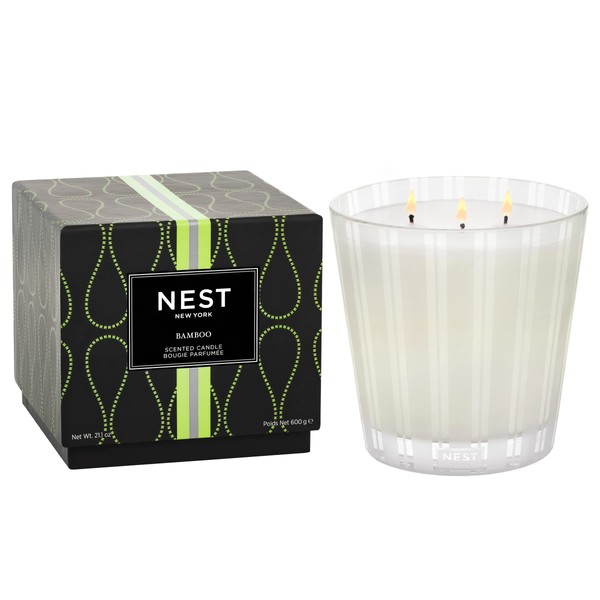 NEST Fragrances NEST03BM002 3-Wick Candle- Bamboo , 21.2 oz