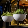LA JOLIE MUSE Large Hanging Planters for Outdoor Plants -