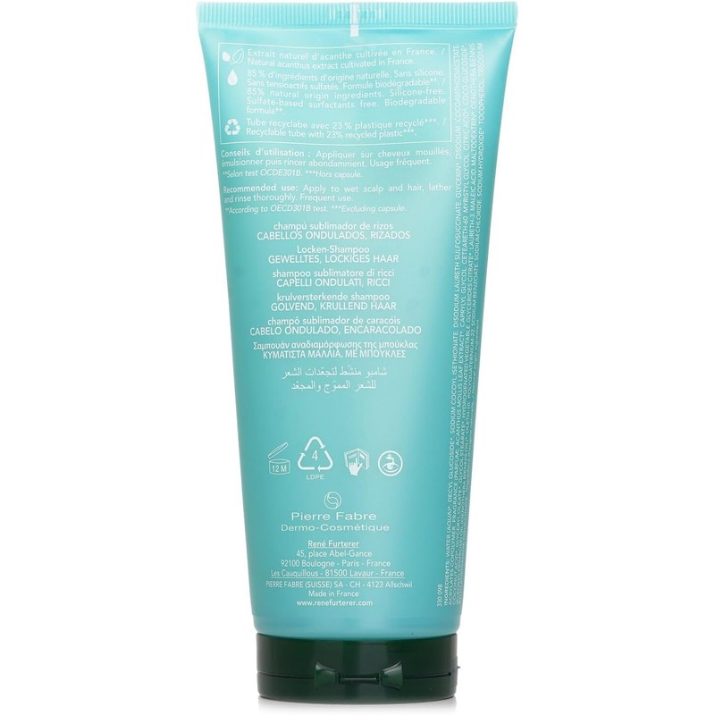 Rene Furterer Sublime Curl Activating Shampoo, 6.7 fl.oz.
