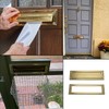 Fudatong 1 Pack 13 inch Solid Brushed Brass Mail Slot