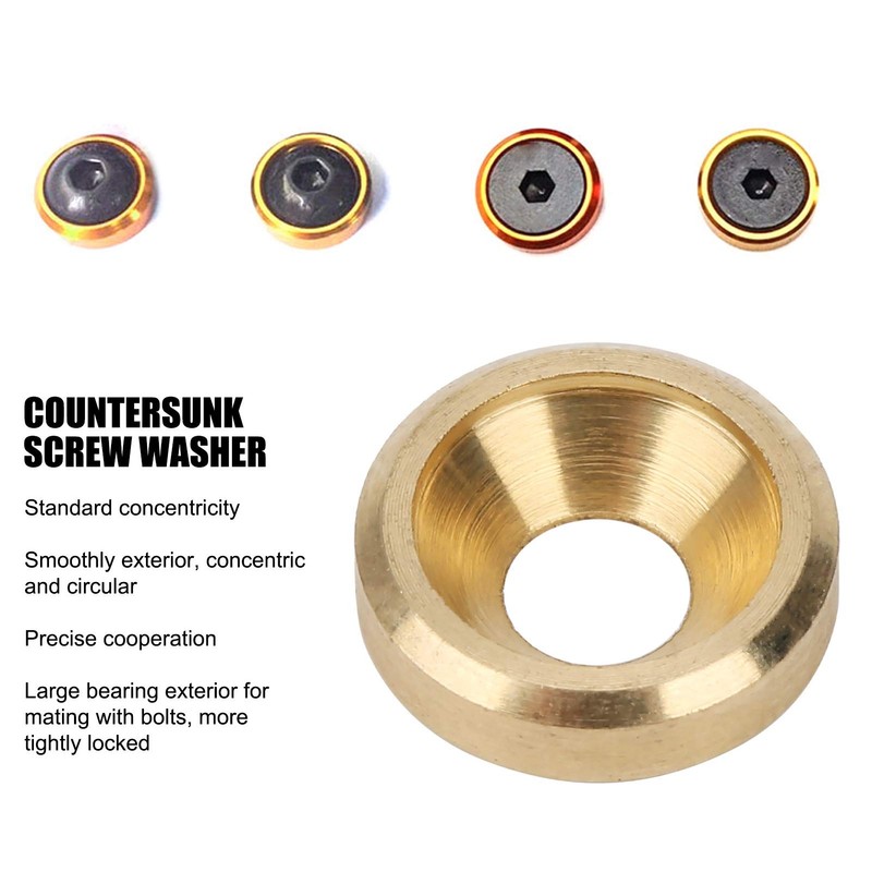 50pcs Countersunk Washers Pure Copper Countersunk Washer CNC Flat Head