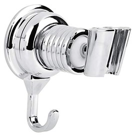 Punch Free Adjustable Bathroom Handheld Shower Head Wall Bracket Hanger Suction Cup Shower Head Holder with Hook for Washroom Toilet Bidet Sprayer