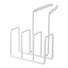 Yamazaki Industries 4399 Sponge Holder, 3 Rows, White, Approx. W