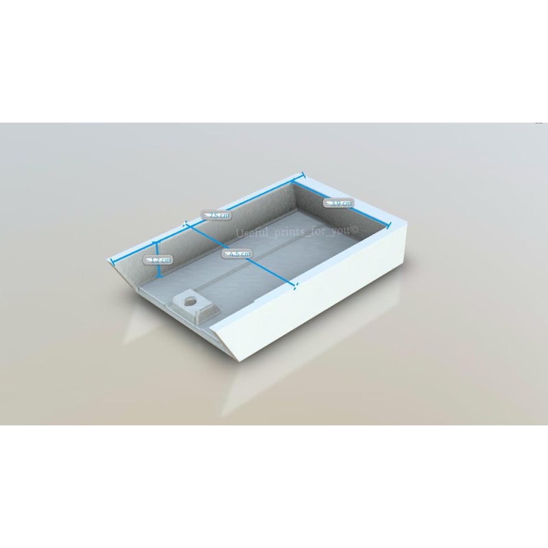 Generic 3 Pack Square Flag Hinge Replacement Covers, White, Plastic,