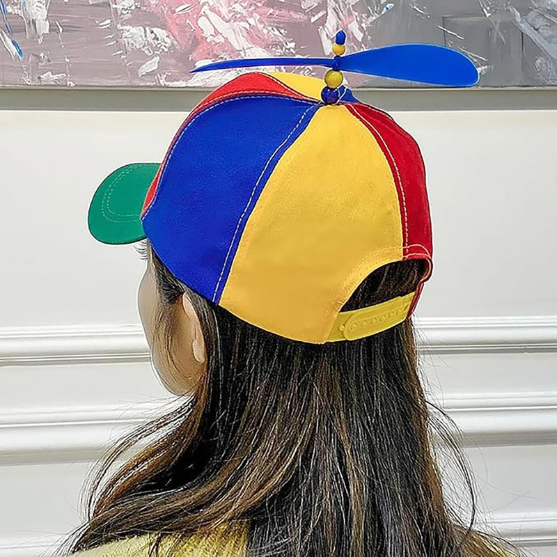 Aiermo Colorful Helicopter Baseball Cap: Neutral Adjustable Cute Baseball Helicopter