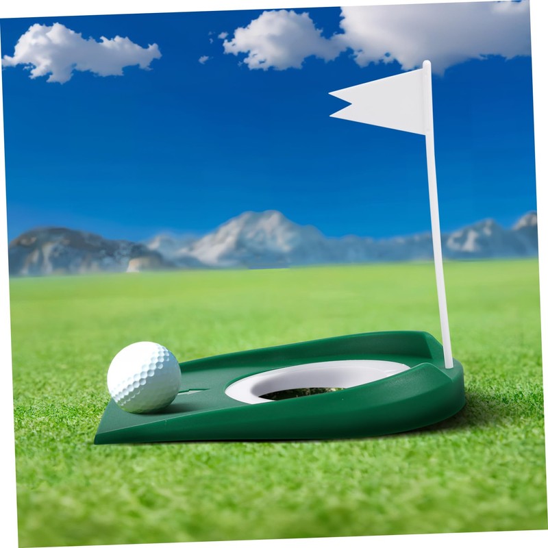 SUPVOX 2pcs Indoor Golf Putting Cups Flags for Enhanced Accuracy