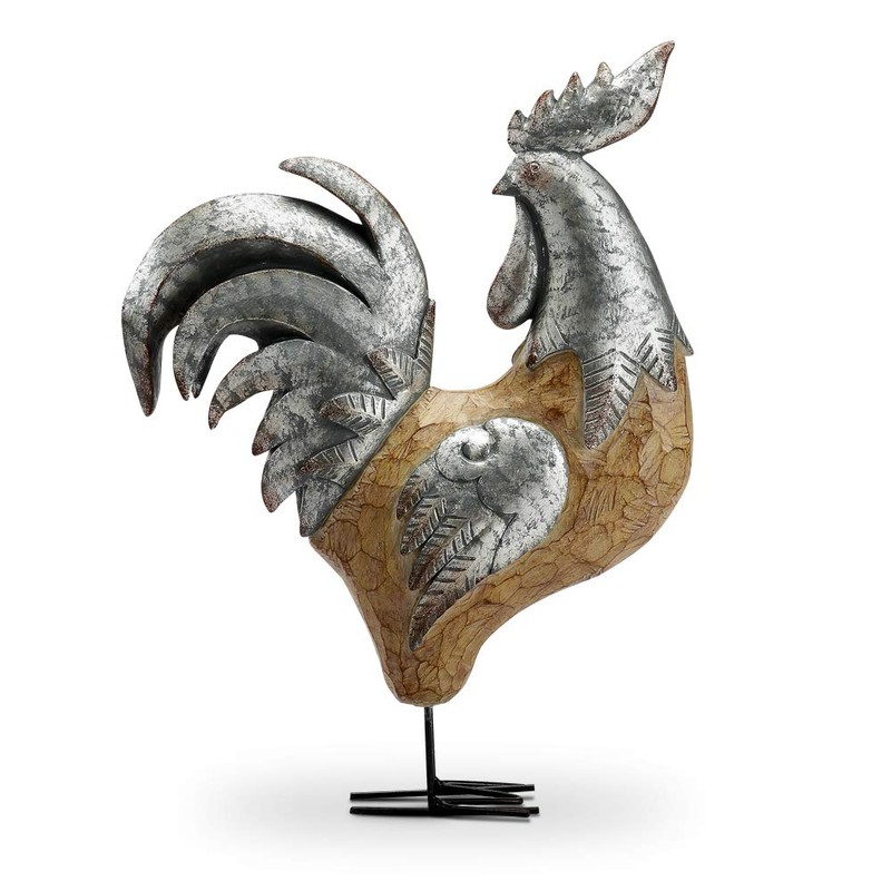 Barnyard Boss Rooster Sculpture