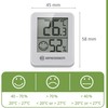 Bresser Temeo Thermometer Hygrometer, Hygro Indicator Set of 6 for