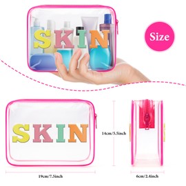 Clear Makeup Bag Zipper Toiletry Pouch Funny Gift for Women Teens Girls Travel Cosmetic Bag Graduation Christmas Birthday Gifts for Sister Daughter Friends Friendship Thanksgiving Gifts for Women