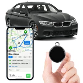 GPS Tracker for Vehicles - Hidden Tracking Devices for Cars Compatible with iOS & Android No Monthly Fee, Mini Anti-Theft Tracker Tag With Real-Time Location, Compact Tracker Device