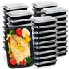 Moretoes 50 Pack Meal Prep Containers Reusable 28 Oz, Plastic