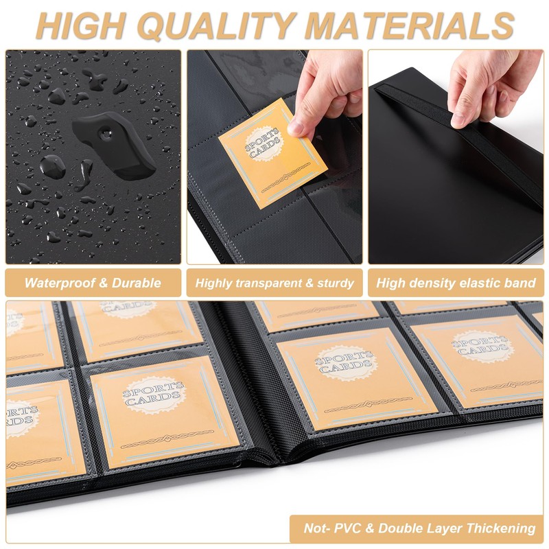 Card Binder 9 Pocket Storage 360 Card Binder,Trading Card Binder