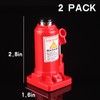 2PACK Red Blue Cool,Butane Jet Torch Lighter,Refillable Windproof Flame Torch