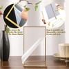 6Pack 5 x 7 Clear Acrylic Sign Holder with Gold