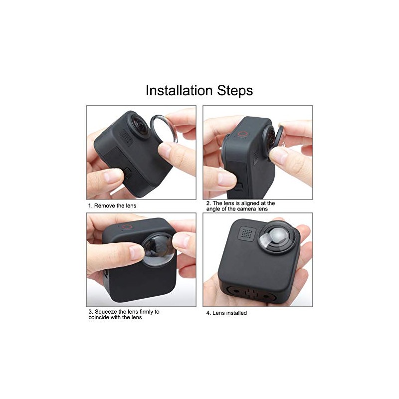 PULUZ Compatible with GoPro Max Lens Cover Acrylic Lens Protective