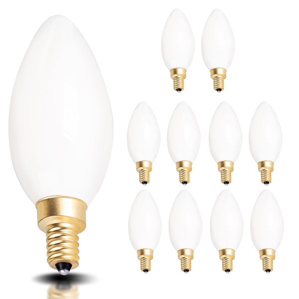 OMAYKEY 6W Dimmable LED Candelabra Bulbs 60W Equivalent 600 Lumens,