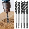 5Pcs Woodworking Drill Bit Metal Hole Saw Auger Bit 4‑Fulte