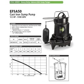 ECO-FLO EFSA50 ECO-FLO-EFSA50, 1/2 HP