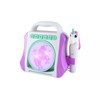 Kids' Unicorn Karaoke Boombox with LED Light Display, Microphone and