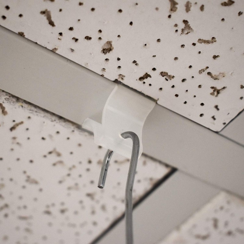 Drop Ceiling Grid Clip Snap On Sign Hangers with 3/16"