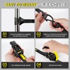 4Pcs Ratchet Tie Down Straps Kit for 2400lb Break Strength