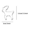 ZDYWY Mini Elk Reindeer Sika Deer Baby Cookie Cutters for