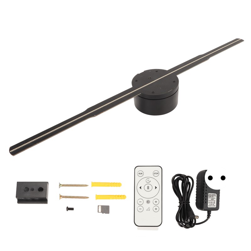 3D Hologram Projector Fan Ultra HD 266 LED Support Phone