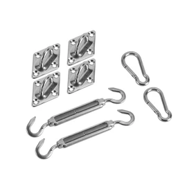 Shade Sail Hardware Kit, Shade Sail Installation Parts, Stainless Steel Shade Sail Kit, Shade Sail for Garden Outdoors
