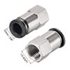 sourcing map Push to Connect Tube Fitting Adapter 10mm Tube