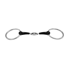 Equine Smile ES0118 Water Bit Double Broken with Rubber Stainless Steel Ring Diameter 65 mm Bit Thickness 15 mm (13.5 cm)