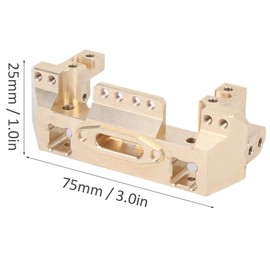 Brass Front Bumper Mount Servo Mount Remote Control Model Servo Mount Accessories Suitable for Traxxas TRX4 RC Car