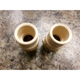 KBI 2 PCS. NOS 1/2" LEAD FREE BRASS MALE NPT X 1/2" CPVC ADAPTER FITTING A242