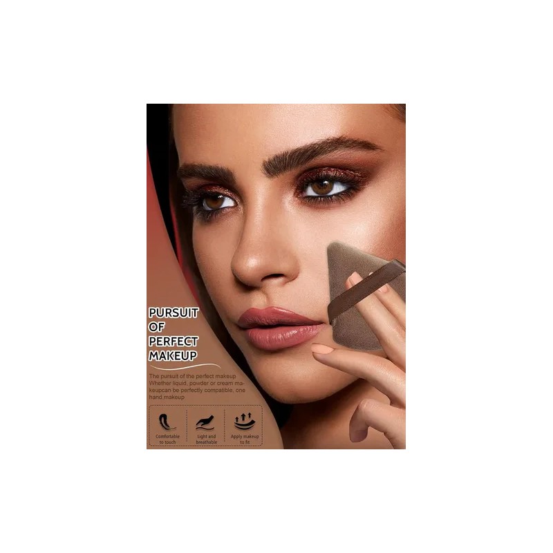 Juego De 50 Borlas De Maquillaje En Polvo De Doble
