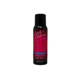 Lady's Choice Body Spray Floral Bouquet Obsession, lavender, Geranium & Rose Scent, 3 oz (85g)