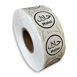 25mm Halal Food Label Circle Dietary Label Halal Identification Labels (1000)