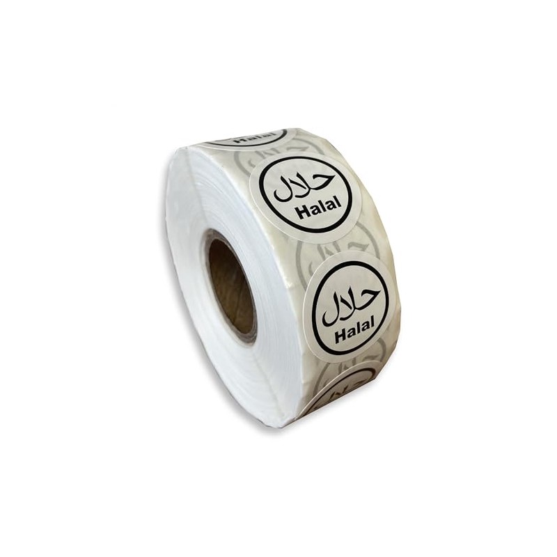 25mm Halal Food Label Circle Dietary Label Halal Identification Labels